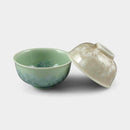 FLOWER CRYSTAL (GREEN TEA) 2-PIECE BOWL SET |  KYOTO-KIYOMIZU WARES