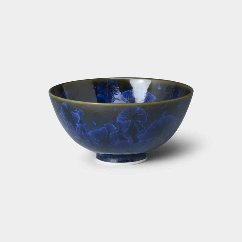 [RICE BOWL] FLOWER CRYSTAL (BLUE INK) BOWL | TOUAN | KYOTO-KIYOMIZU WARES