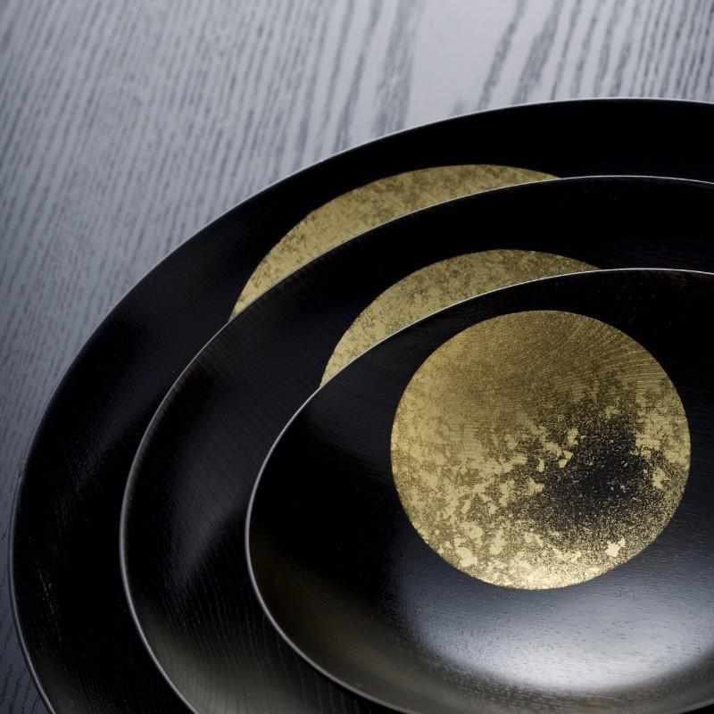 [BOWL] HAZY MOON BOWL 300 (LACQUER) | HAKUICHI | KANAZAWA GOLD LEAF