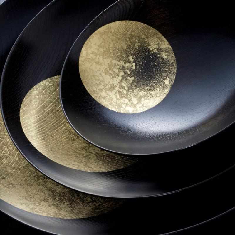 [BOWL] OBOROTSUKI BOWL 180 (LACQUER) | HAKUICHI | KANAZAWA GOLD LEAF