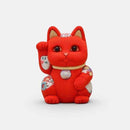 [BECKONING (LUCKY) CAT] MANEKI NEKO, FENG SHUI (RED) LIFE FORCE NO ILLNESS | EDO ART DOLLS | KAKINUMA DOLLS