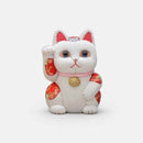 [BECKONING (LUCKY) CAT] MANEKI NEKO FENG SHUI (WHITE) INNOCENT RELAX | EDO ART DOLLS | KAKINUMA DOLLS