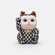 [招手（幸運）貓] Maneki Neko，方格模式|江戶藝術娃娃| kakinuma娃娃