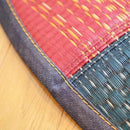 [TATAMI] RUSH RUG DENIM F JOY RED (OVAL: 190 X 210 CM) | IKEHIKO | TATAMI