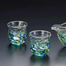 [SAKE BOTTLE] FLOWER DEPRESSION HYDRANGEA SAKE SET | TSUGARU VIDRO| ADERIA