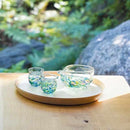 [SAKE BOTTLE] FLOWER DEPRESSION HYDRANGEA SAKE SET | TSUGARU VIDRO| ADERIA