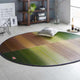 [Tatami] Rush Rug Denim F Joy Green (รูปไข่: 190 x 210 ซม.) | Ikehiko | ทาทามิ
