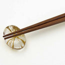 [CHOPSTICKS] COUPLE CHOPSTICKS / CHOPSTICK REST SET GOLD THREAD (GOLD) | KANAZAWA GOLD LEAF