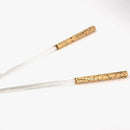 [CHOPSTICKS] CHOPSTICKS / CHOPSTICK REST SET CLEAR PENETRATION (GOLD) | HAKUICHI | KANAZAWA GOLD LEAF