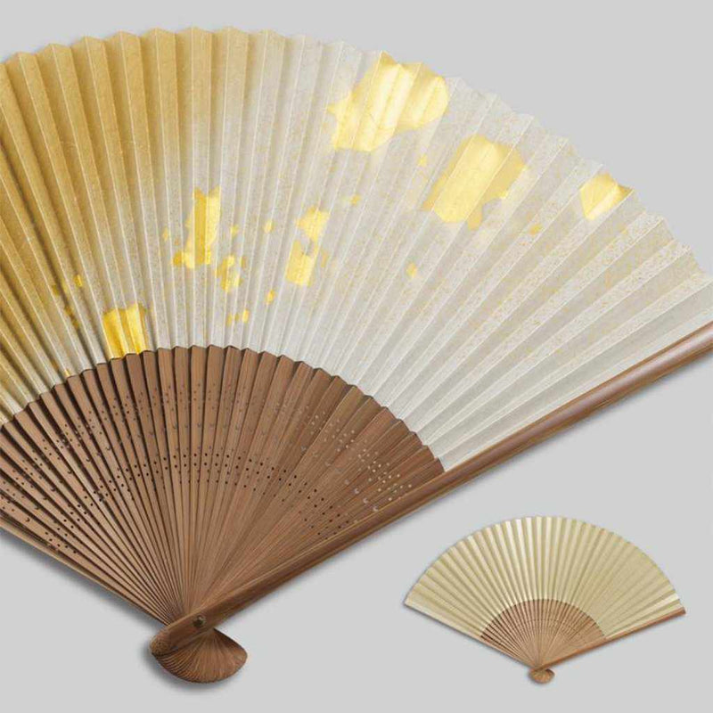 [HAND FAN] FOLDING FAN CHIRASHI BEAUTY AKIKAZE (UNISEX) | HAKUICHI | KANAZAWA GOLD LEAF