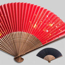 [HAND FAN] FOLDING FAN CHIRASHI BEAUTY GLITTER KIRARA (UNISEX) | HAKUICHI | KANAZAWA GOLD LEAF