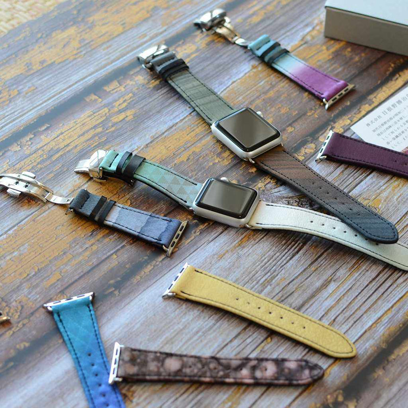 [APPLE WATCH BAND] CHAMELEON BAND FOR APPLE WATCH 41(40,38) MM (UPPER 12 O'CLOCK SIDE) G | KYOTO YUZEN DYEING