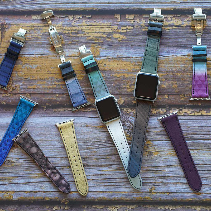 [Apple Watch Band] Apple Watch 44（42）mm的變色龍頻段（上部12點側）O |京都yuzen染色