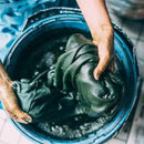 [SCARF] HAND-DYED STOLE WITH NATURAL INDIGO (7 TIMES DYED) | INDIGO DYEING| INDIGO KESENNUMA