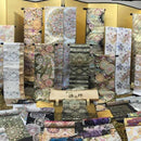 [LARGE PLATE (PLATTER)] PLATE (SAKURA) PINK & BLUE 6-PIECE SET | NISHIJIN RE:NISTA | NISHIJIN TEXTILES