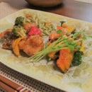 [LARGE PLATE (PLATTER)] FLOWER CRYSTAL (YELLOW) LONG PLATE | TOUAN | KYOTO-KIYOMIZU WARES