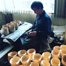 [TUMBLER / WATER BOTTLE] THERMO MUG URUSHI UMBRELLA BOTTLE WAVE CHIDORI (BLACK) | ECHIZEN LACQUERWARE| TAKUMIICHI