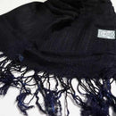 [SCARF] HAND-DYED STOLE WITH NATURAL INDIGO (7 TIMES DYED) | INDIGO DYEING| INDIGO KESENNUMA