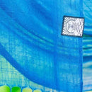 [SCARF] HAND-DYED STOLE WITH NATURAL INDIGO (3 TIMES DYED) | INDIGO DYEING| INDIGO KESENNUMA