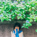 [SCARF] HAND-DYED STOLE WITH NATURAL INDIGO (3 TIMES DYED) | INDIGO DYEING| INDIGO KESENNUMA