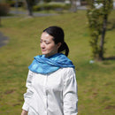 [SCARF] HAND-DYED STALL WITH NATURAL INDIGO (SQUEEZE) | INDIGO DYEING| INDIGO KESENNUMA