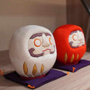 [DARUMA (DOLL)] EDO DARUMA (LARGE) YUZEN RED AND WHITE | EDO ART DOLLS | KAKINUMA DOLLS