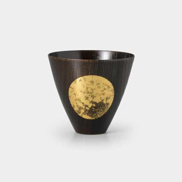 [MUG (CUP)] OBOROTSUKI CUP LACQUER (M) | HAKUICHI | KANAZAWA GOLD LEAF