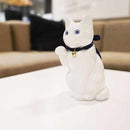 [BECKONING (LUCKY) CAT] MANEKINEKO BANK FIRST MODEL WHITE (M) | KATA KOTO | HIZEN YOSHIDA WARES