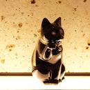 [BECKONING (LUCKY) CAT] MANEKINEKO BANK FIRST MODEL BLACK (M) | KATA KOTO | HIZEN YOSHIDA WARES