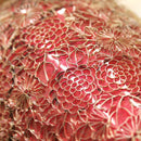 [VASE] WIRED VASE 3 BALL-SHAPED RED TRANSPARENT PLUM VASE | OWARI CLOISONNE