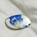 [OBIDOME (SASH CLIP)] SWALLOWTAIL BUTTERFLY NAVY BLUE | OWARI CLOISONNE