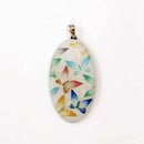 [ACCESSORY] PENDANT BUTTERFLY WHITE | OWARI CLOISONNE