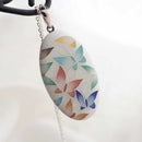 [ACCESSORY] PENDANT BUTTERFLY WHITE | OWARI CLOISONNE