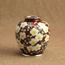 [VASE] WIRED VASE 3 BALL-SHAPED RED TRANSPARENT PLUM VASE | OWARI CLOISONNE