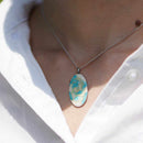 [ACCESSORY] PENDANT ROSE BLUE | OWARI CLOISONNE