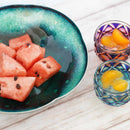 [SMALL DISH (PLATE)] WIRELESS CLOISONNE SPACE CONFECTIONERY WATER (GREEN) | OWARI CLOISONNE