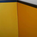 [FOLDING SCREEN (ROOM DIVIDER)] FOLDED VERTICAL GOLD FOLDING SCREEN | FOLDING SCREENS (ROOM DIVIDER)