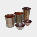 [SAKE CUP] TUMBLER, CUP (M), CHOCO (5-PIECE SET) | NIIGATA LACQUERWARE