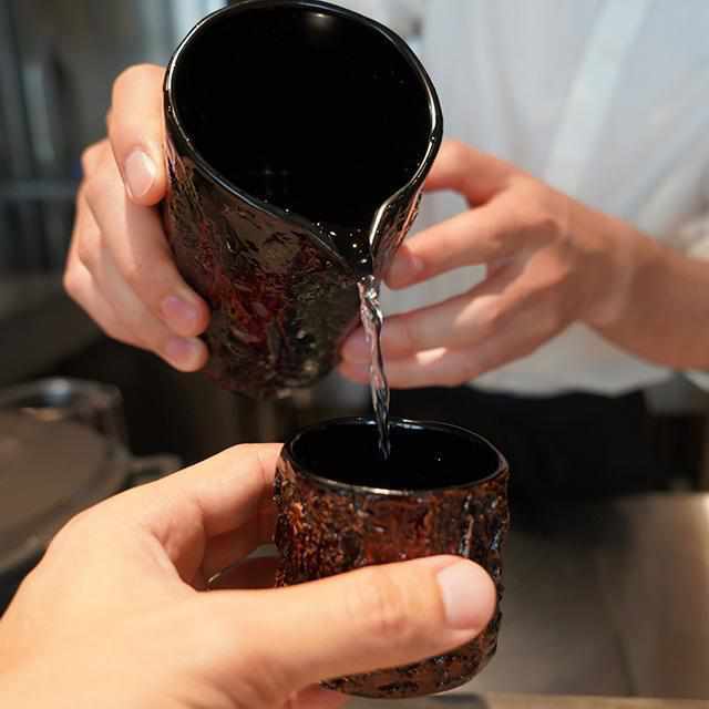 [ 沙瓶酒 ] Kokemusu Katakuchi | Wajima Laquerware