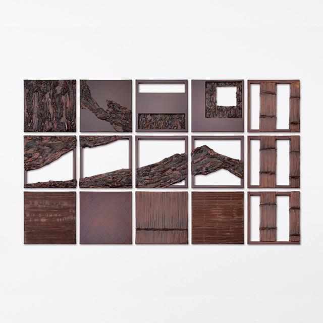 [WALL DECOR (WALL ART)] KOKEMUSU LACQUER SCREEN MOUNTAINS C | WAJIMANURI STUDIO RAKU | WAJIMA LACQUERWARE