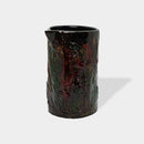 [SAKE BOTTLE & CUP SET] KOKEMUSU "MOSSY" WOODEN SAKE SET 3-PIECES | WAJIMA LACQUERWARE