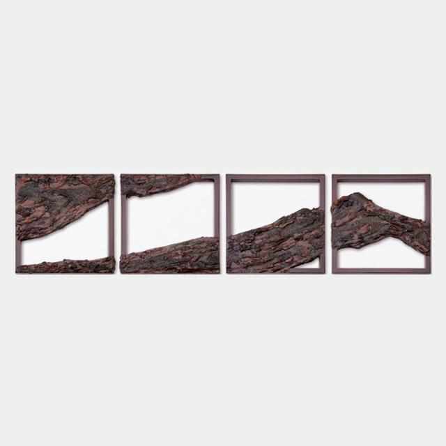 [WALL DECOR (WALL ART)] KOKEMUSU LACQUER SCREEN MOUNTAINS C | WAJIMANURI STUDIO RAKU | WAJIMA LACQUERWARE