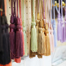 [UMBRELLA] WOMEN PURVEYOR TO THE IMPERIAL HOUSEHOLD AGENCY BORDER L FOLDING (NAVY) | MAEHARA KOEI SHOTEN | TOKYO UMBRELLA