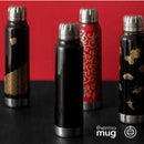 [TUMBLER / WATER BOTTLE] THERMO MUG URUSHI UMBRELLA BOTTLE WAVE CHIDORI (BLACK) | ECHIZEN LACQUERWARE| TAKUMIICHI