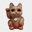 [BECKONING (LUCKY) CAT] MANEKI NEKO (EXTRA LARGE) PURE SILK | EDO ART DOLLS | KAKINUMA DOLLS