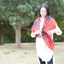 [STOLE] NAZCA-MON RED | MIKAMO SANROKU WORKS | TIE DYEING