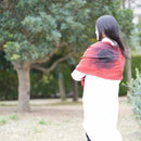 [STOLE] NAZCA-MON RED | MIKAMO SANROKU WORKS | TIE DYEING