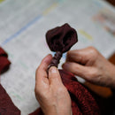 [STOLE] NAZCA-MON ORANGE | MIKAMO SANROKU WORKS | TIE DYEING