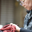 [STOLE] NAZCA-MON ORANGE | MIKAMO SANROKU WORKS | TIE DYEING