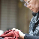 [STOLE] NAZCA-MON RED | MIKAMO SANROKU WORKS | TIE DYEING